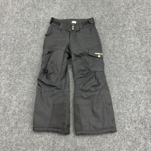 Arctix Snow Pants Kids XS Black Polyester Cargo Winter Outdoor Ski Style